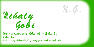 mihaly gobi business card